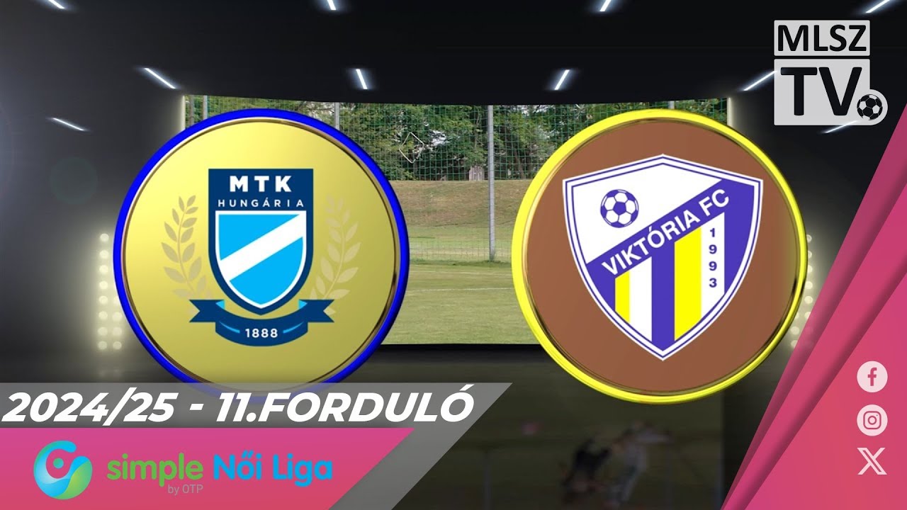 MTK Budapest - Viktória FC | 5-0 | Simple Női Liga | 11. forduló | MLSZTV