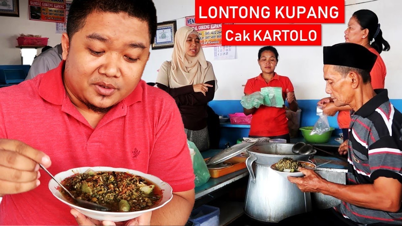LONTONG KUPANG CAK KARTOLO, TEMPATNYA NYLEMPIT TAPI SELALU RAMAI