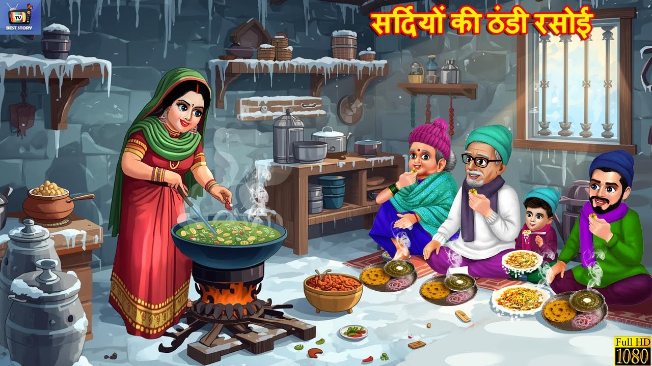 सर्दियों की ठंडी रसोई | Sardiyo Ki Thandi Rasoi | Hindi Kahani | Moral Stories | Hindi Cartoon Story