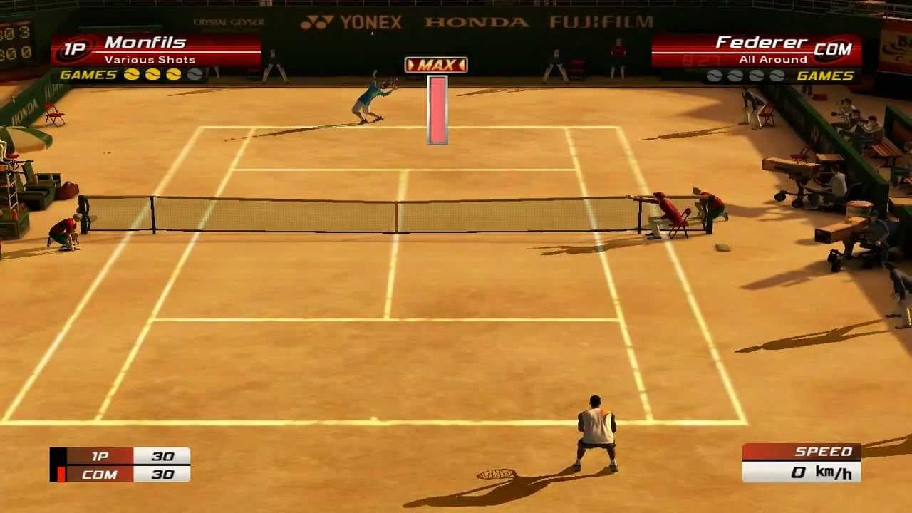 Virtua Tennis 3 Monfils (me) vs Federer - Very Hard [HD]