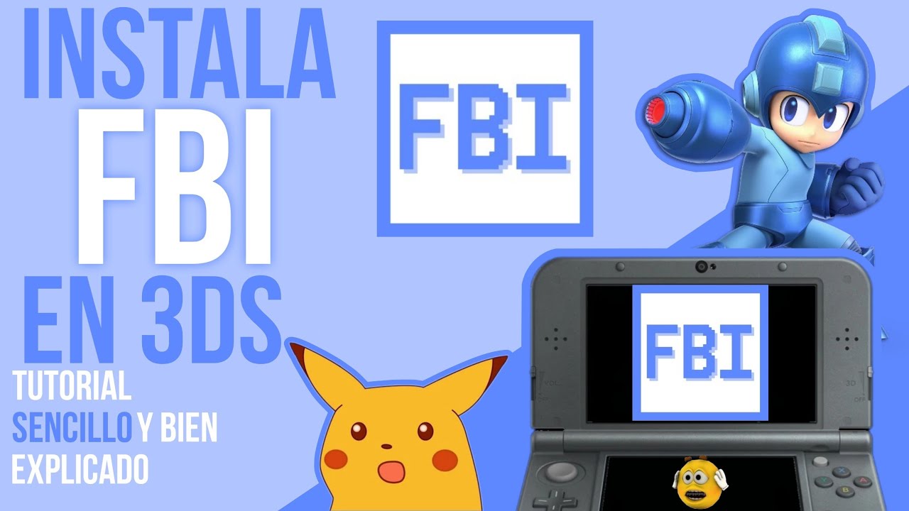 como instalar FBI en 3DS para que se vea en el menú como un juego | tutorial español rápido