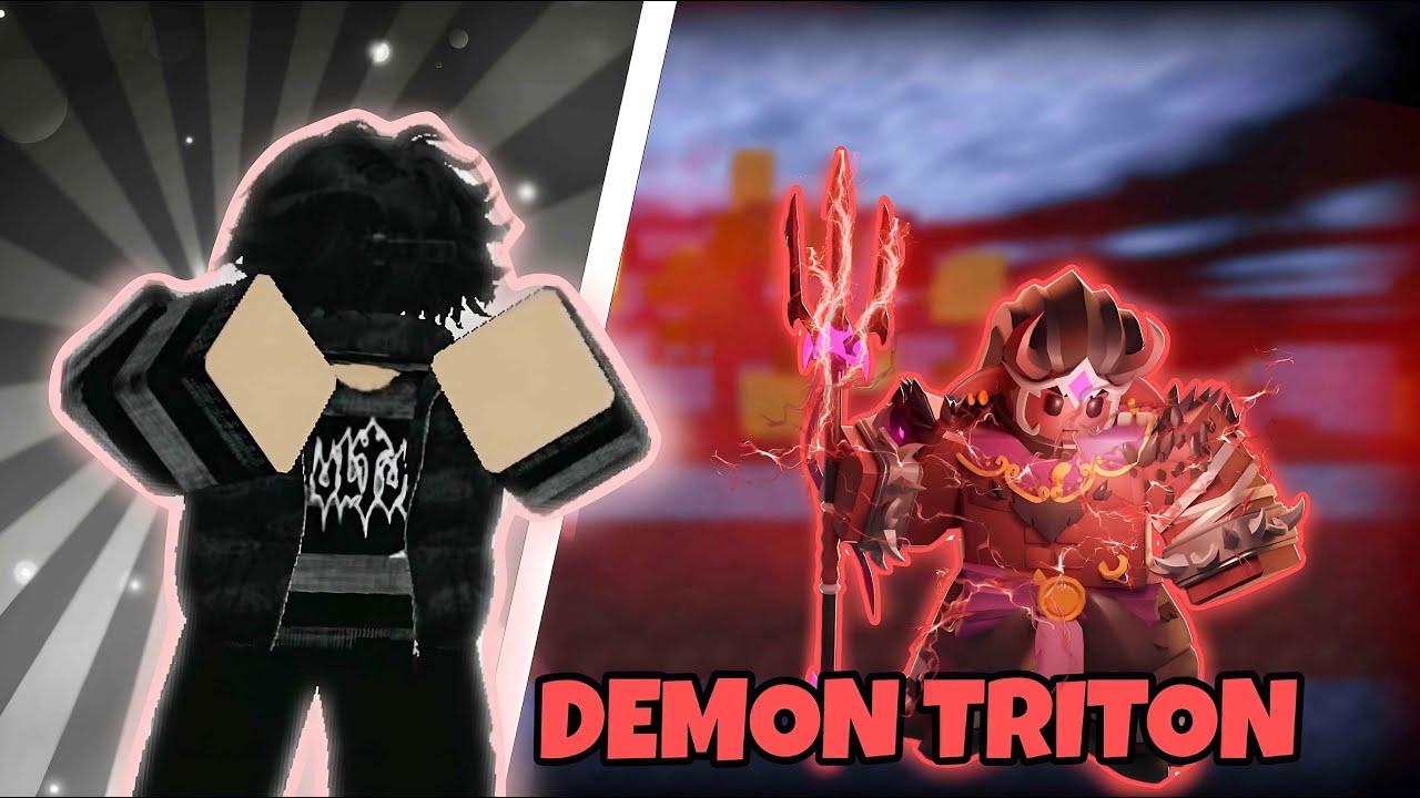 I Used Demon Triton Kit Skin (Roblox Bedwars)
