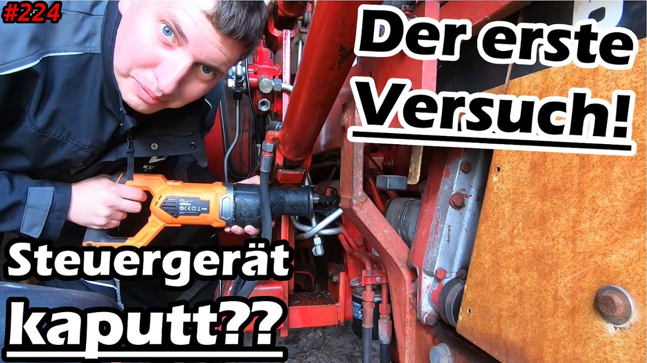 Der Anschluss zum Trecker + der erste Versuch! | Hydraulische Gerätebetätigung |  IHC 633 | Mr. Moto
