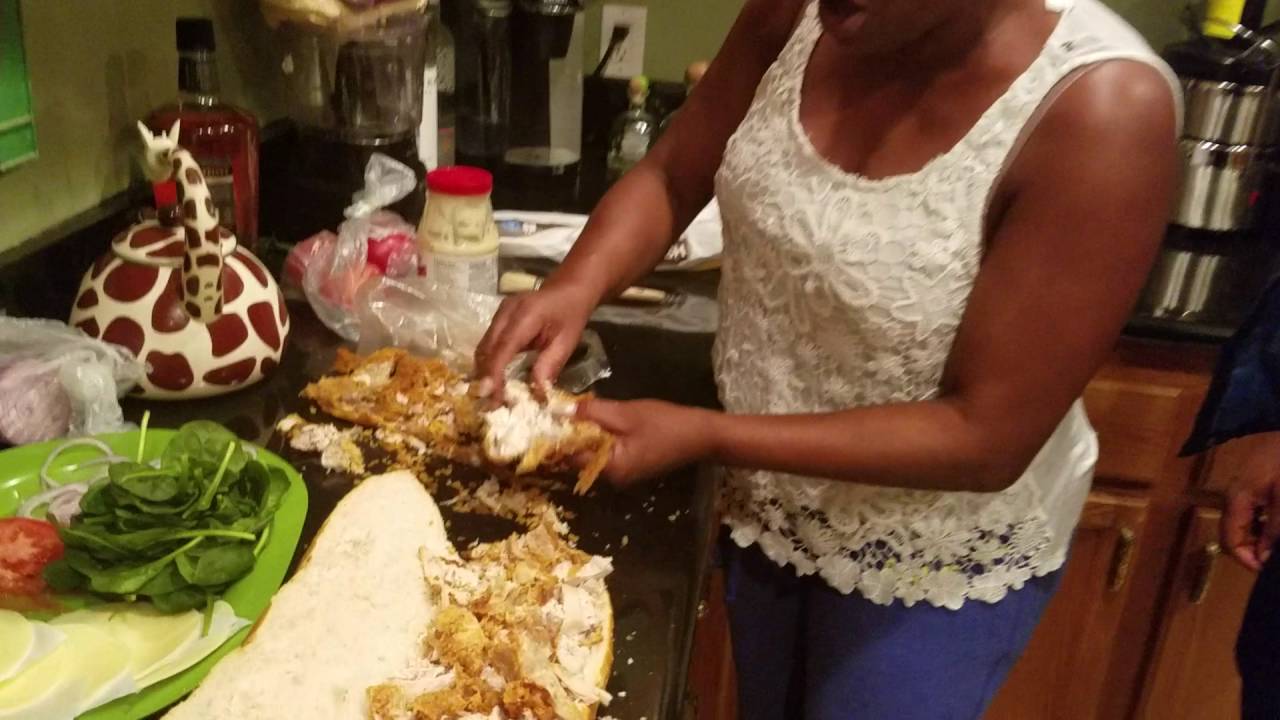 Auntie Fees Subway sandwich