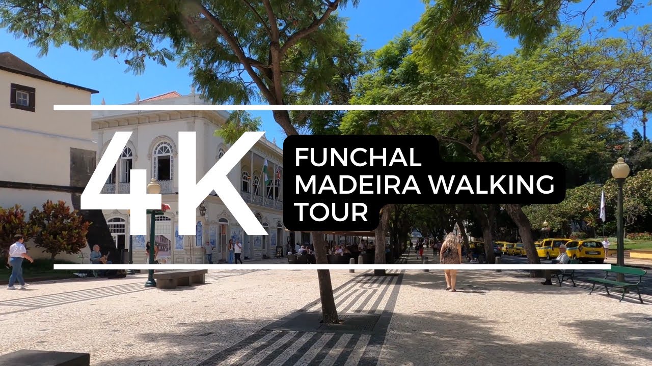 Walking Tour Funchal 4K, São Martinho & Forum, Madeira Island