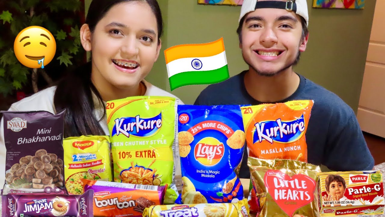 Trying INDIAN SNACKS for the FIRST TIME!!!