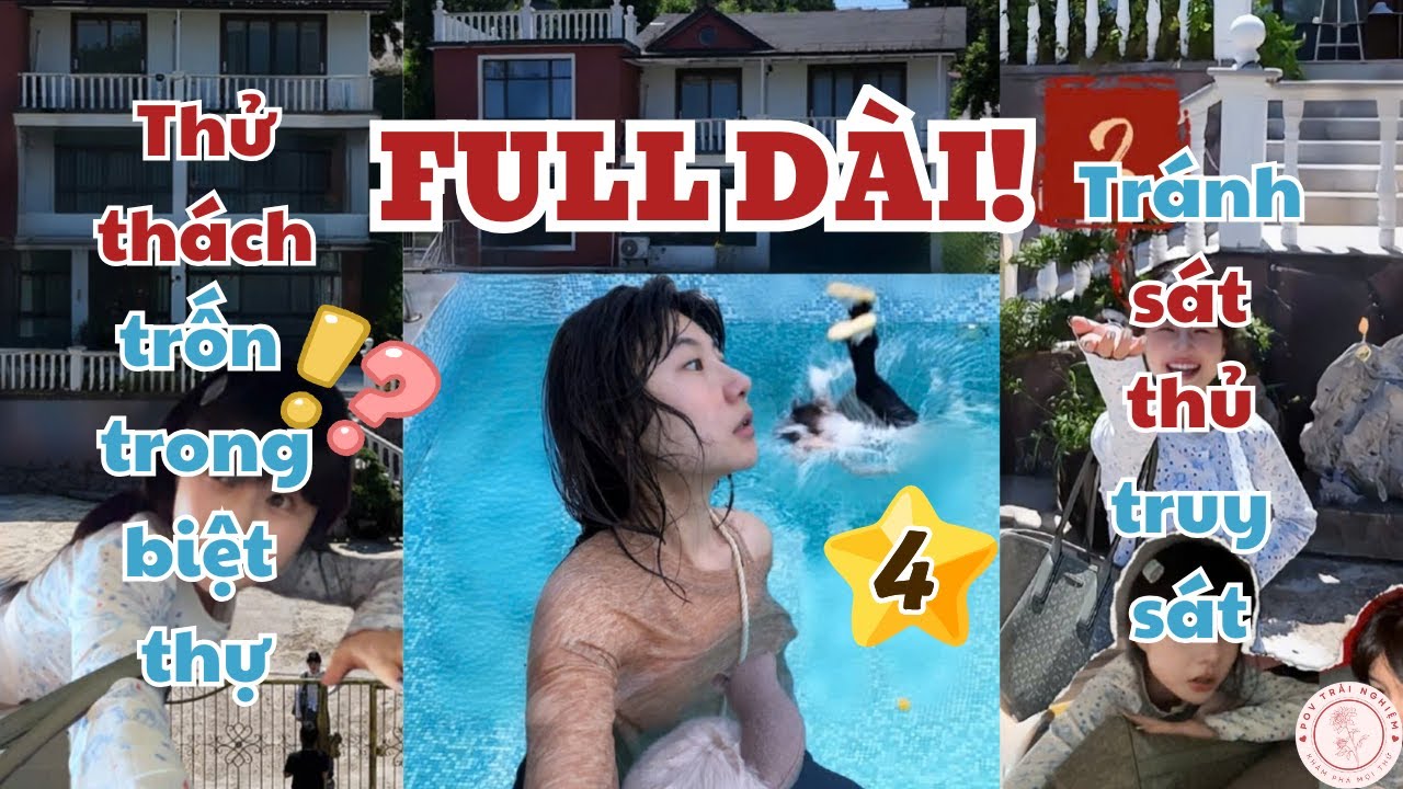 FULL DÀI | THỬ THÁCH TRỐN TRONG BIỆT THỰ TRONG 4 NGÀY - TRÁNH SÁT THỦ TRUY SÁT