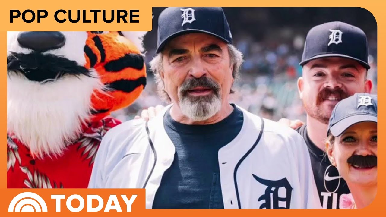 Tom Selleck Makes Appearance at Detroit Tigers’ Magnum, PI Day