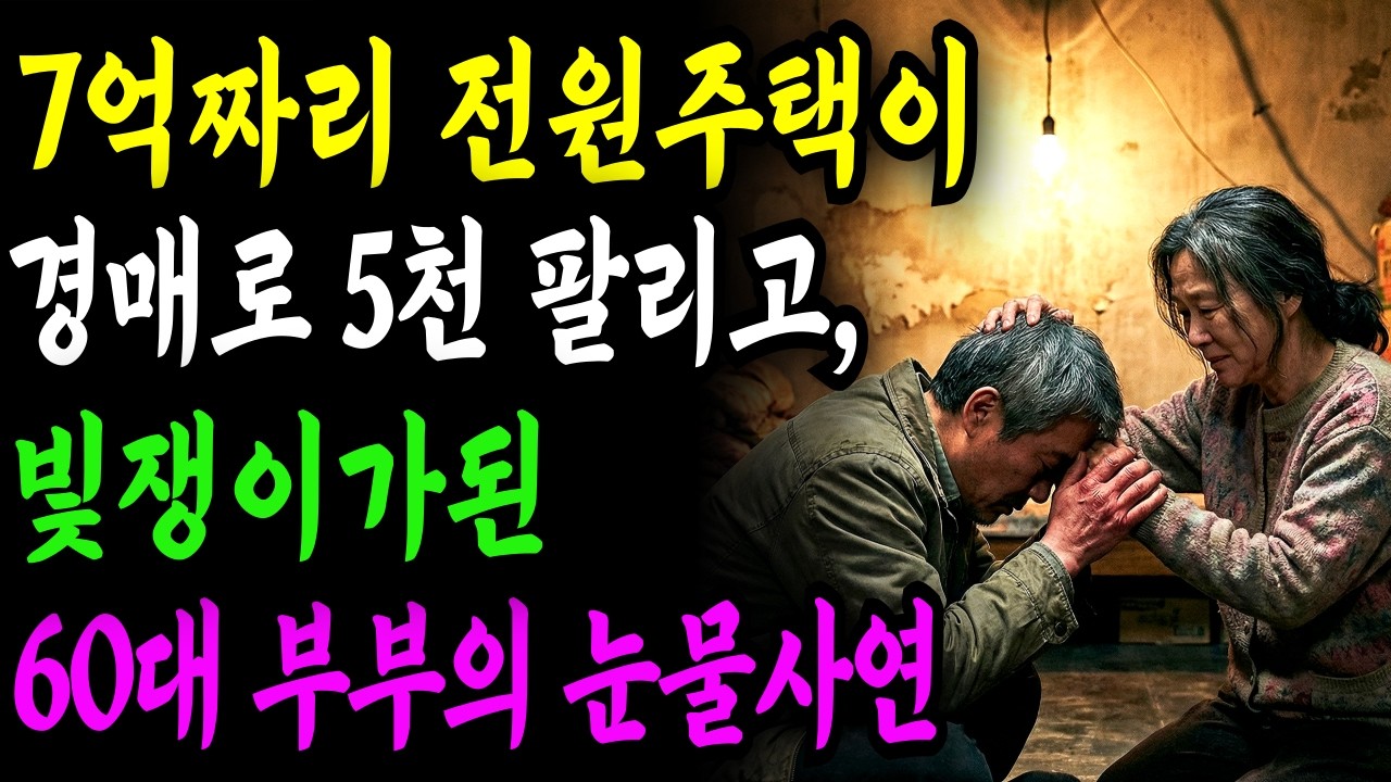 [노후자금사연] 퇴직하고 전원생활 꿈꾸다가 7억짜리 전원주택 건물이 5천만원 에도 안팔립니다.33년 은행장의 최후. | 시니어사연 | 노후사연 | 감동사연 | 오디오북 |