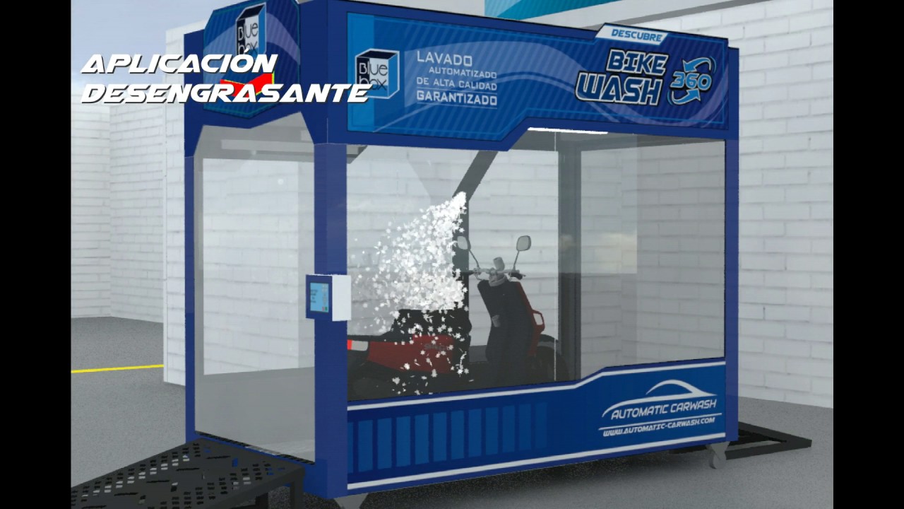 BLUEBOX BIKE WASH - MÁQUINA AUTOMATICA PARA LAVAR MOTOS