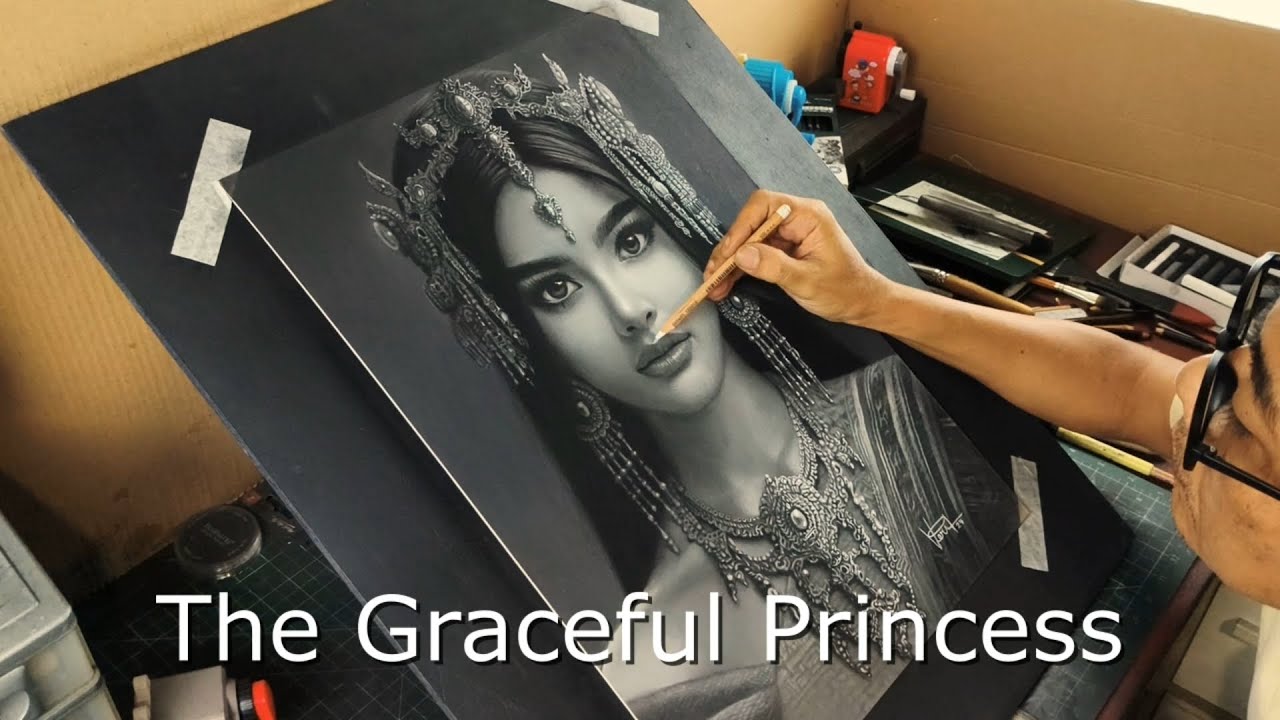 🌹The Beautiful Ancient Princess 🥰✨ #viralvideo #trendingvideo #video #videoviral #art #drawingvideo 