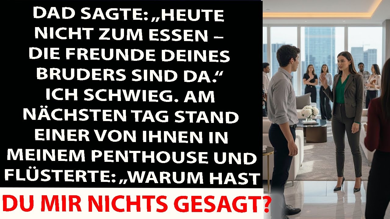 Sie ignorierten mich beim Essen – bis sie am nächsten Tag mein Penthouse betraten.