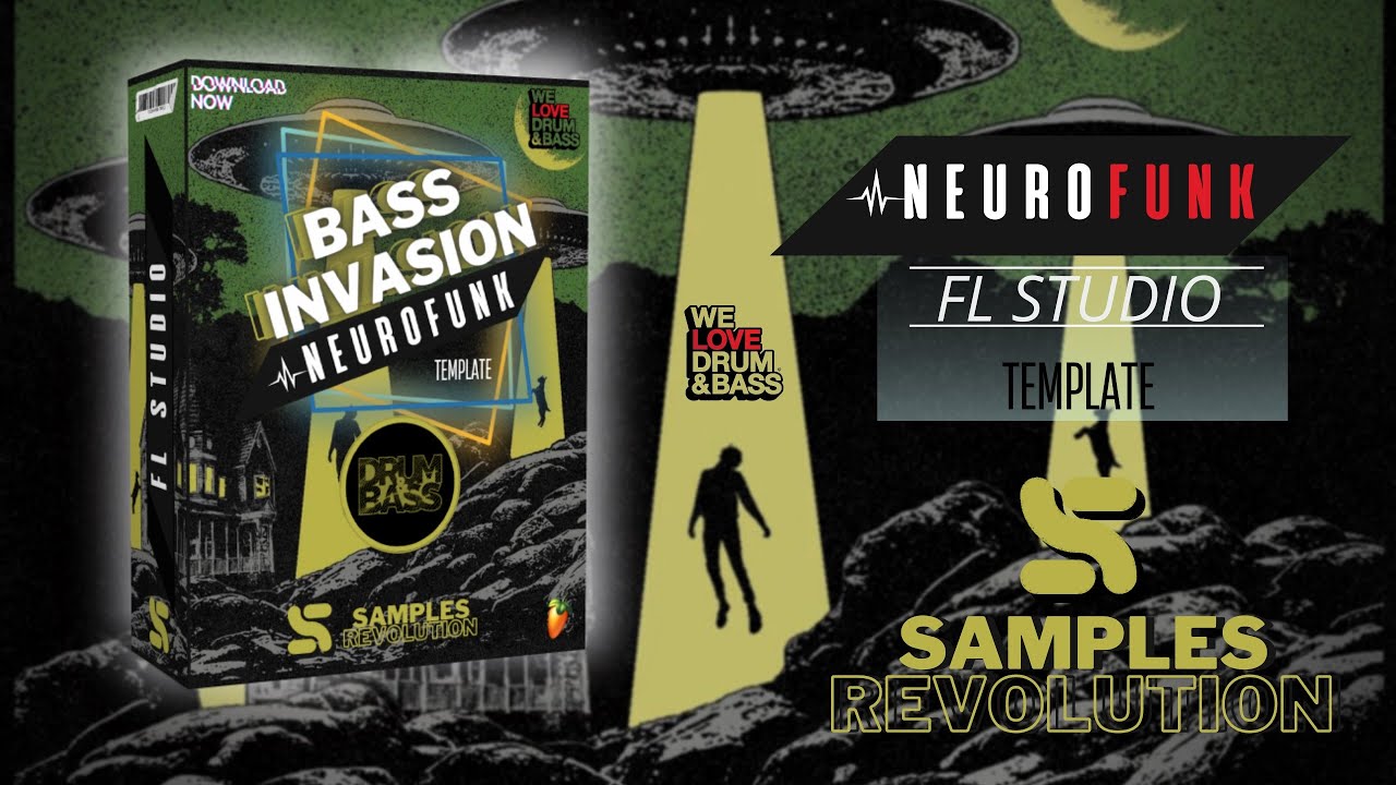 BASS INVASION 😈 (FL STUDIO TEMPLATE) DOWNLOAD FLP - Drum & Bass - Neurofunk 👽 (Samples + Presets)