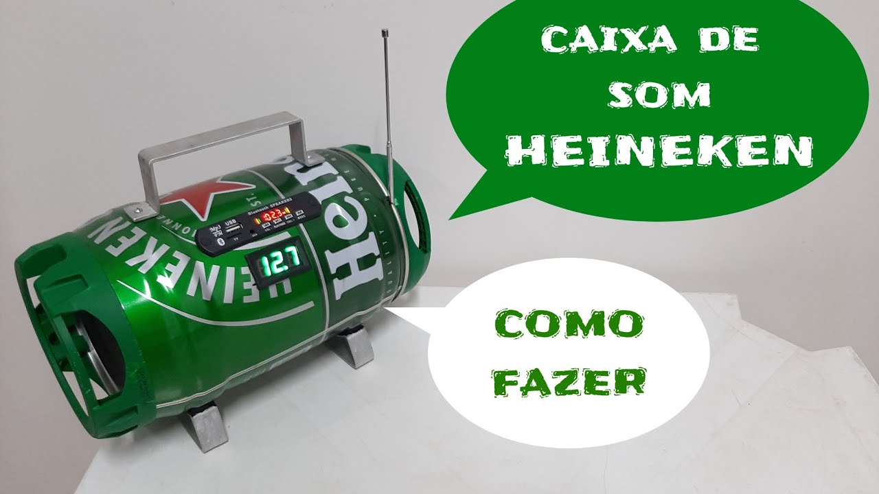 Como fazer uma caixa de som com um barril da Heineken