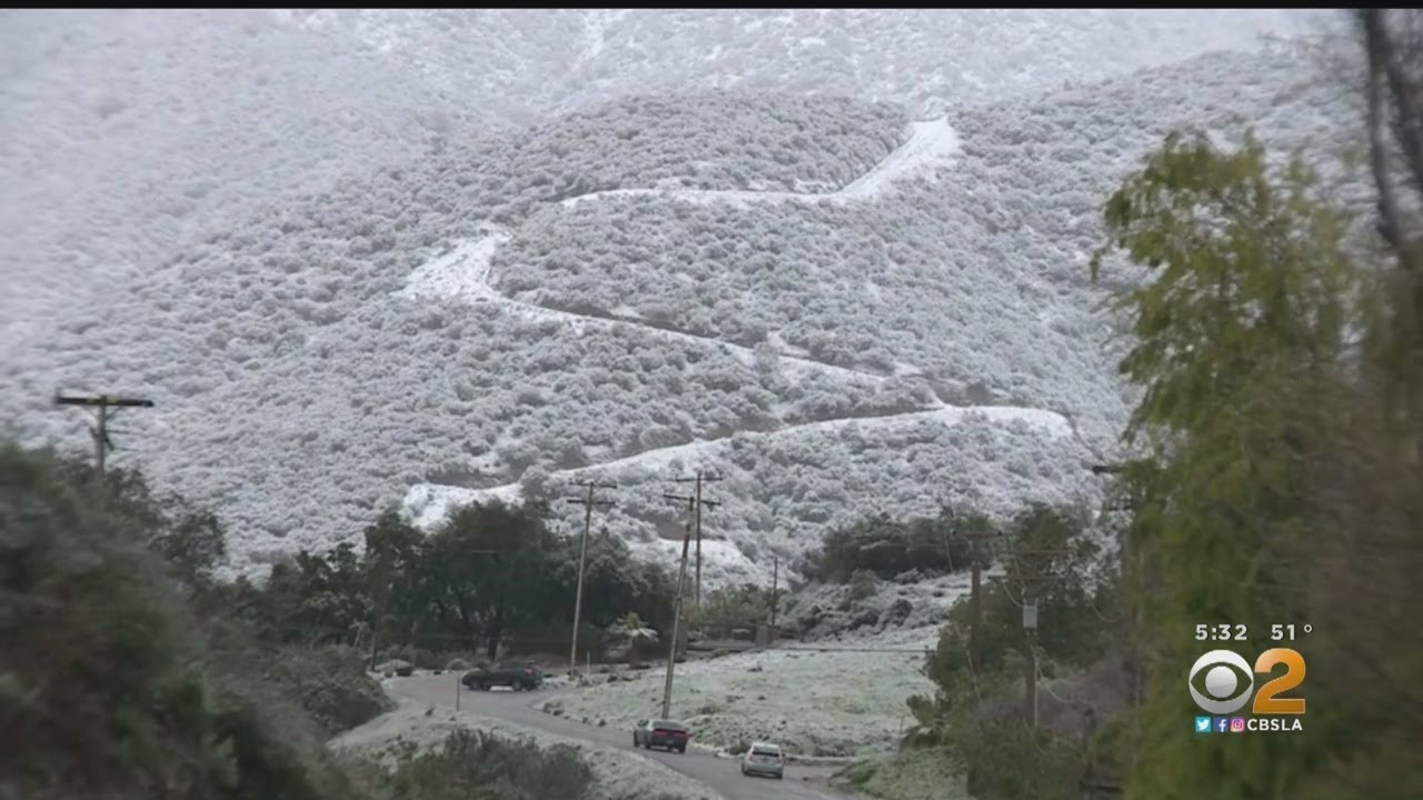 Snow Turns Rancho Cucamonga Into Winter Wonderland