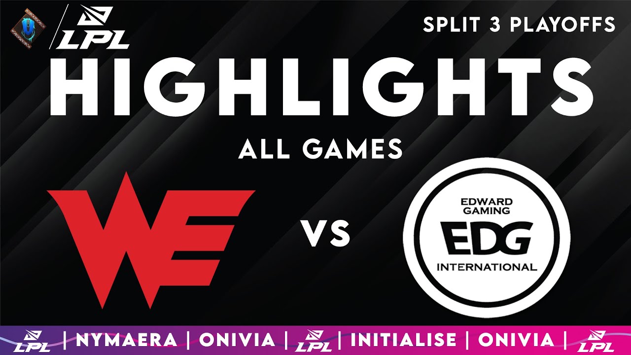 WE vs EDG Highlights ALL GAMES | LPL Playoffs 2025 | Team WE vs EDward Gaming by Onivia
