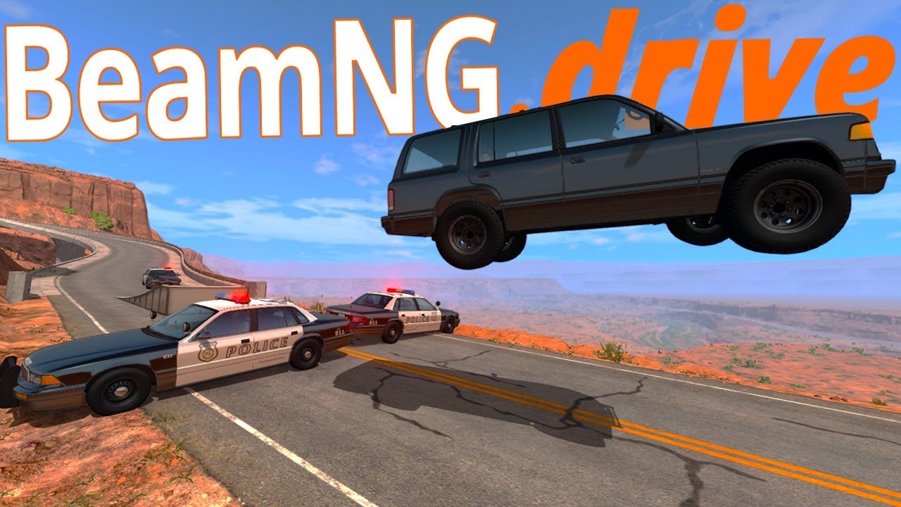 The Craziest Police Chases  - New Giant Italy Map - BeamNG Drive Gameplay