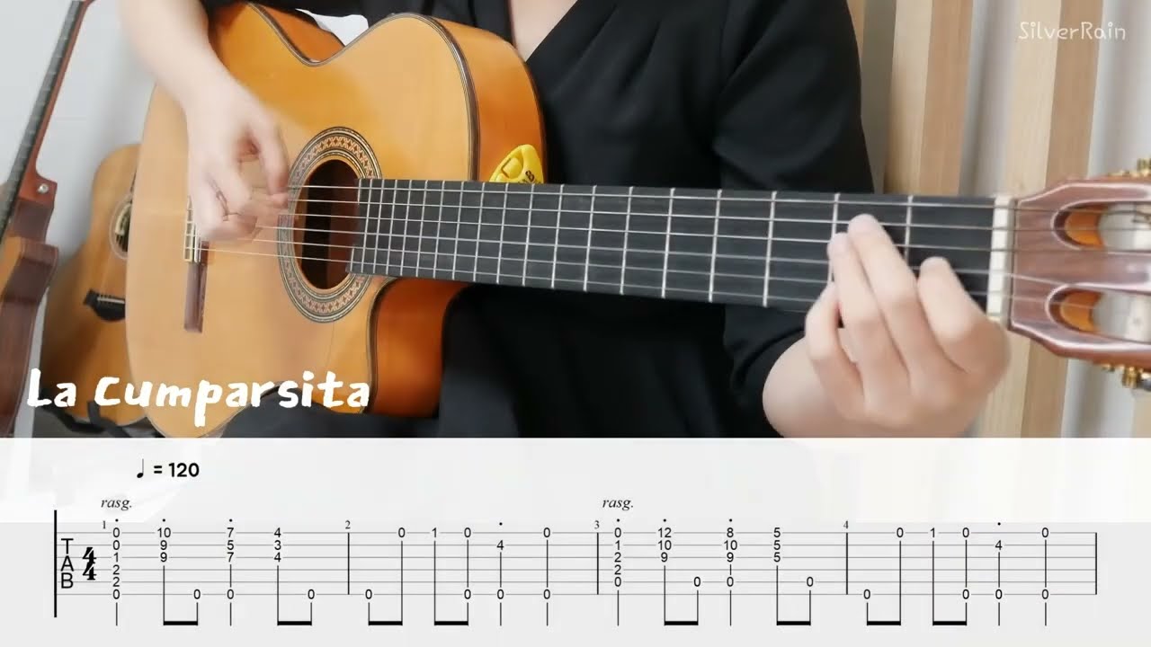 라쿰파르시타 (La Cumparsita, Guitar TAB)