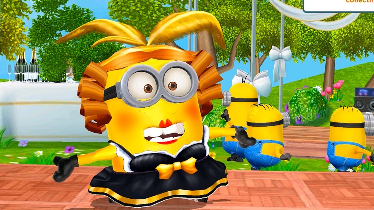 Minion rush lvl 1037 - Avoid mission and Roller Skate Props with Cancan Dancer minion