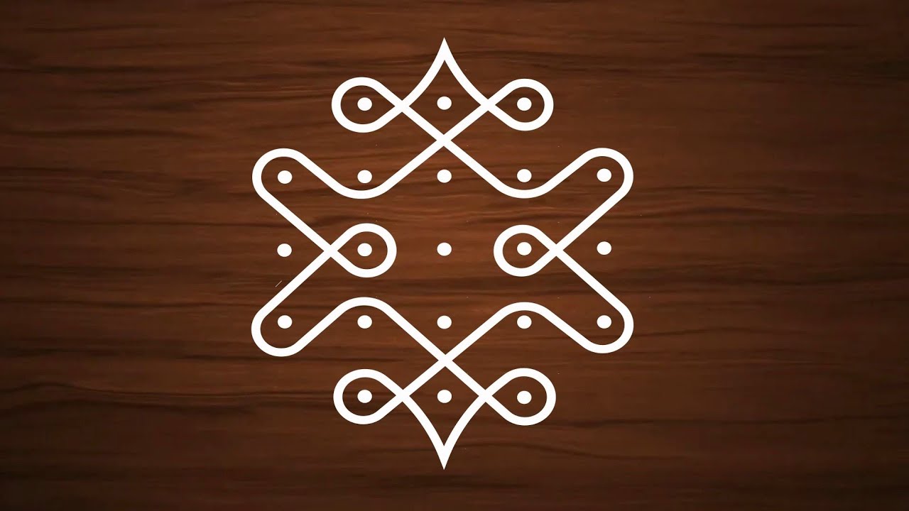 Dots rangoli designs | 5 to 3 dots rangoli | easy rangoli 