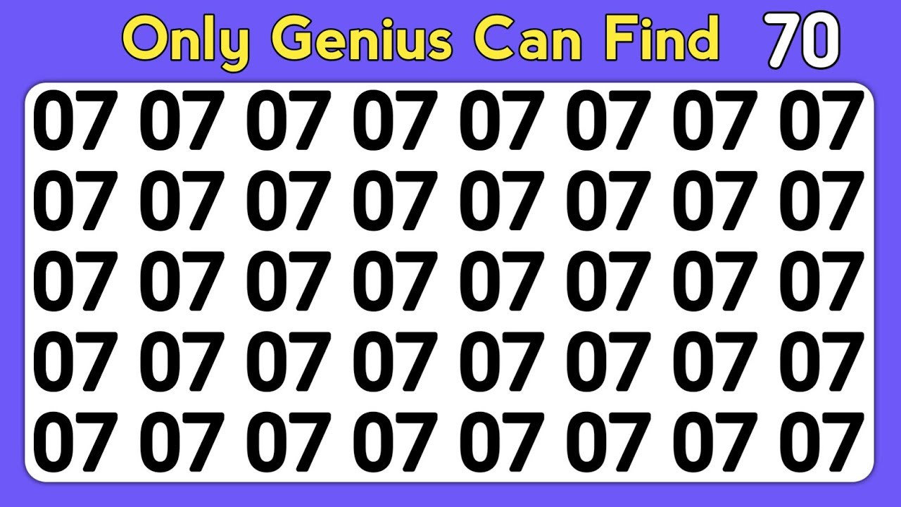 Quick Eyes Test 👁️ | Find the Odd One Out - Number and Letter Challenge.