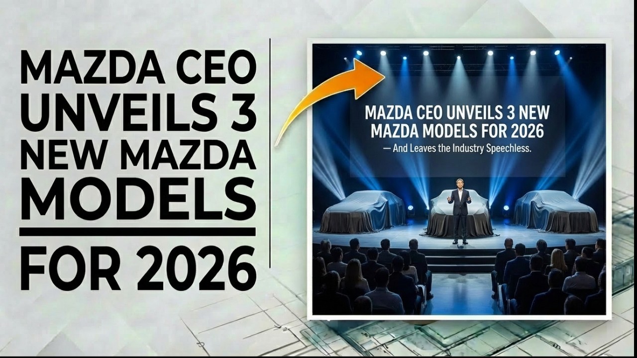 Генеральный директор Mazda представил 3 новые модели Mazda на 2026 год &mdash; и оставил автомобильную ...