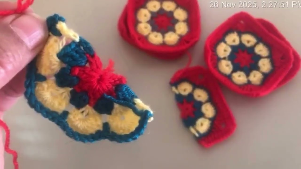 How To Knit Crochit Half Square