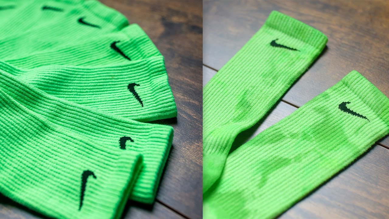 How to Make Neon Green Kryptonite Nike Socks!! | FULL TUTORIAL