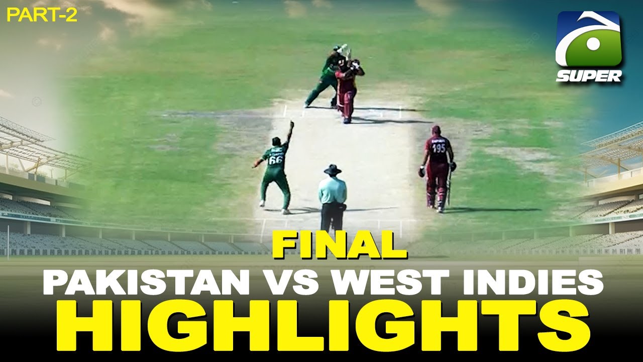 Final | Over 40s Cricket Global Cup in Karachi | Pakistan vs West Indies | Highlights | Part-2