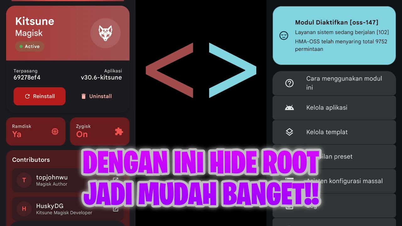 🔥 AKHIRNYA TEMBUS! Cara Hide Root Paling Gampang 2026 | Magisk Kitsune v30 + HMA OSS v147