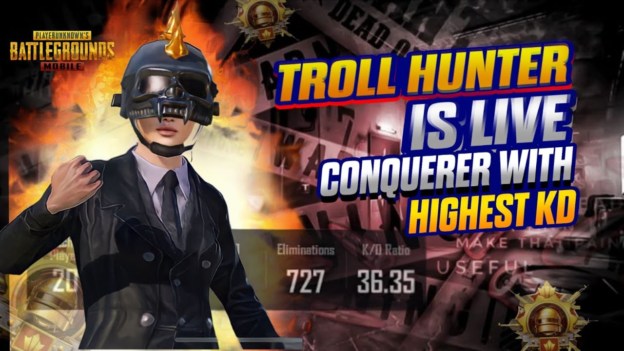 TOP RANKING WITH HIGHEST KD 🥇🔥 TROLL HUUNTER IS LIVE
