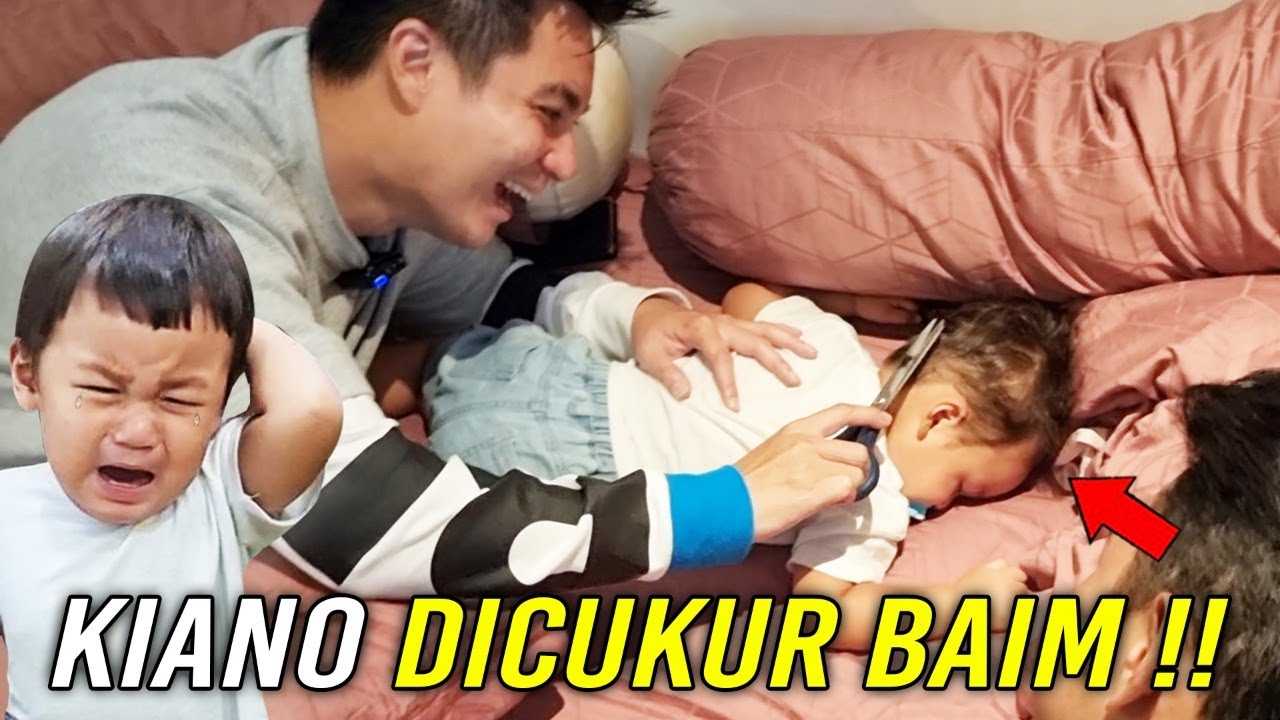 KIANO LAGI BOBO, BAIM DIEM2 CUKUR RAMBUT KIANO ‼️ KIANO MOHAWK ❓