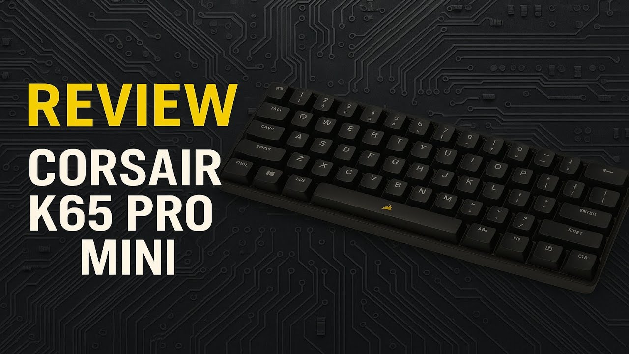 CORSAIR K65 PRO MINI : L'ESSENCE DU GAMING COMPACT