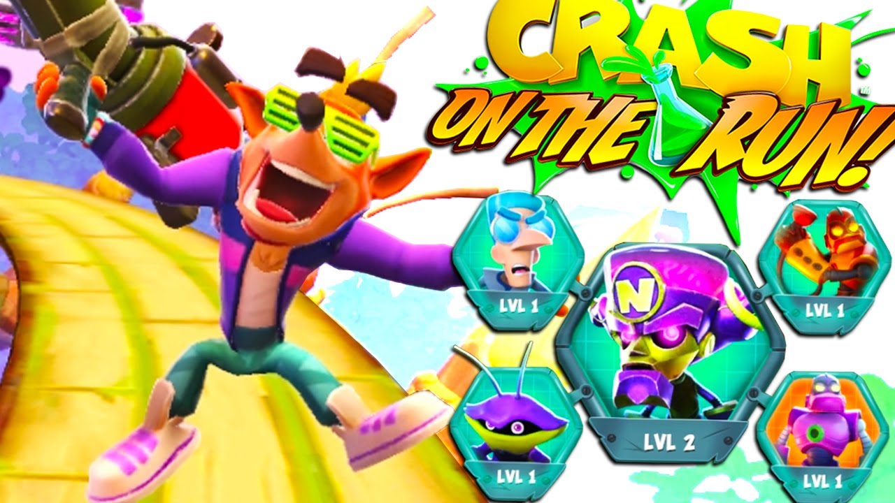Crash Bandicoot: On the Run! Geary - Oxide Robo Neo Cortex's Gang Level 2