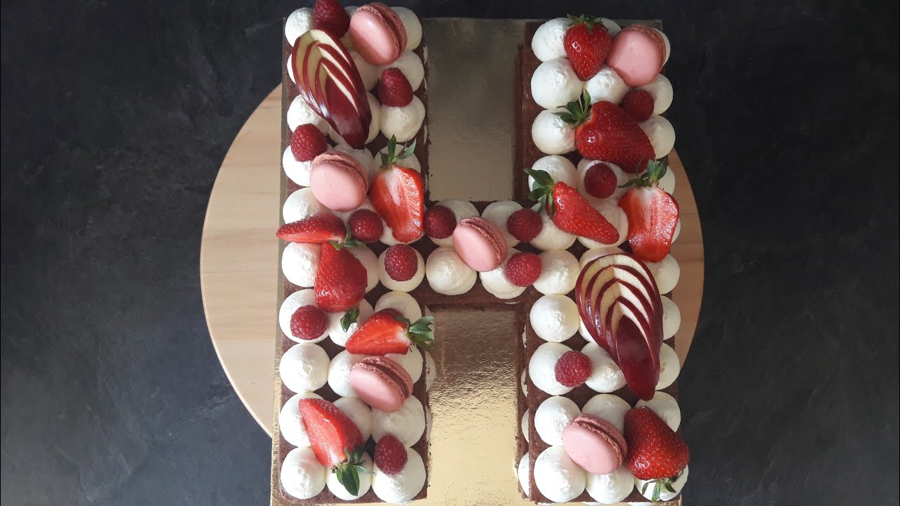كيكة حرف H 🎂