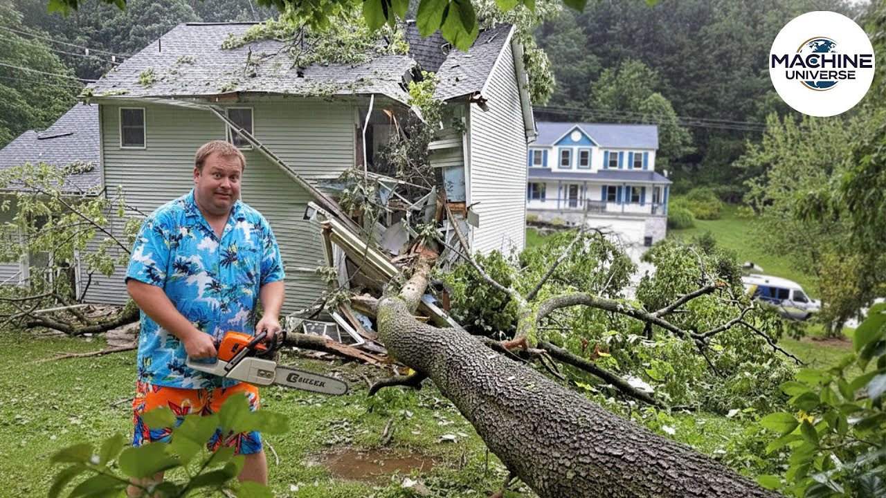 Idiots With Chainsaws: Tree Cutting Fails & Roof Smashes #7