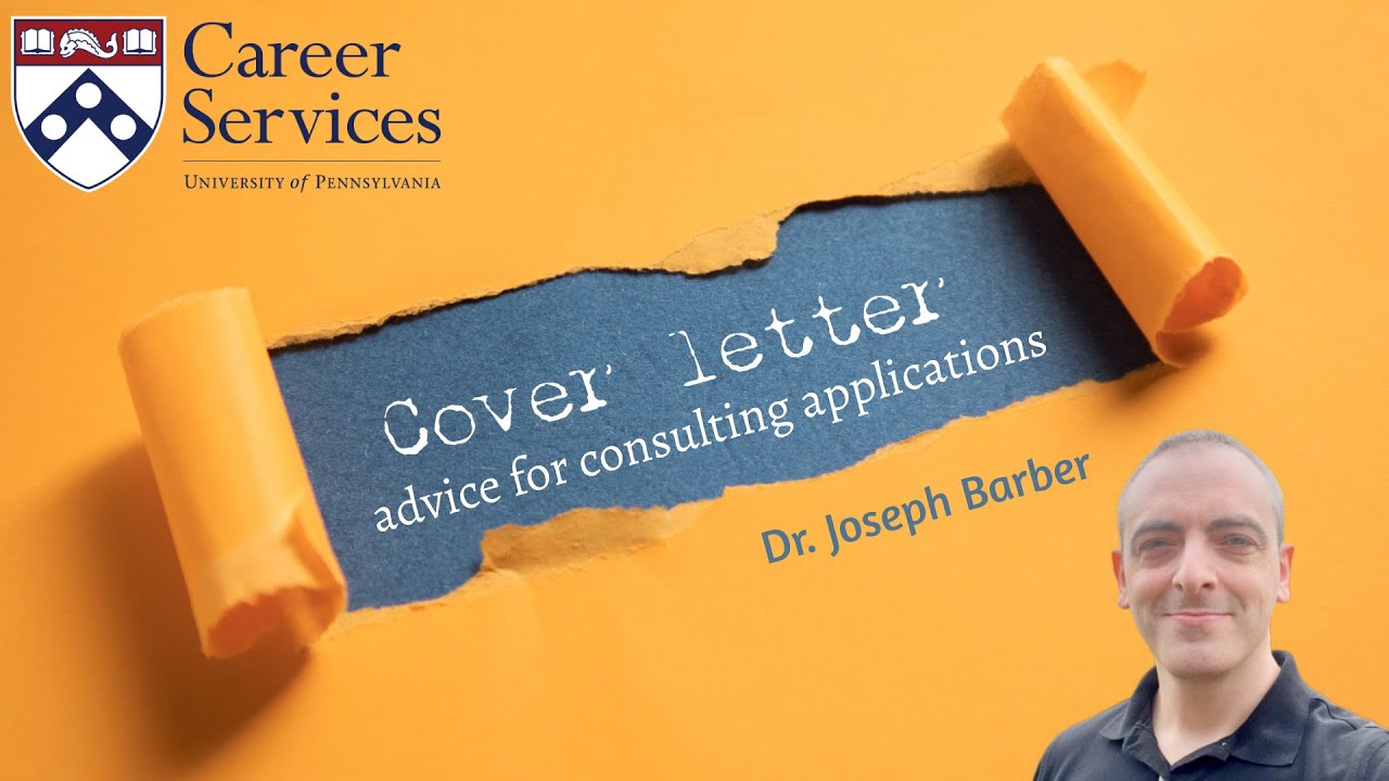 Cover letter and resume advice for consulting applications