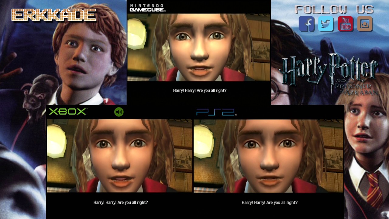Comparison - Harry Potter and the Prisoner of Azkaban XBOX vs PS2 vs GC