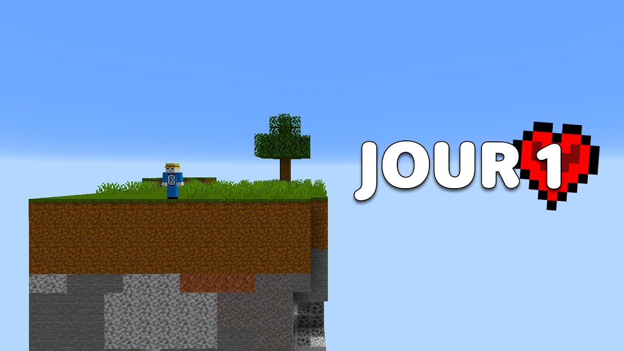 Le DEBUT d'une AVENTURE en HARDCORE sur Minecraft ONECHUNK ! #1