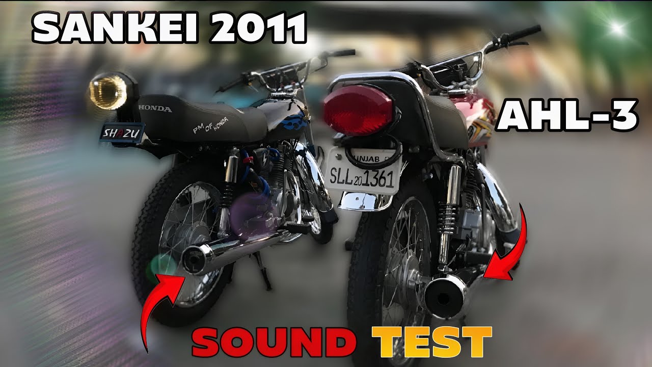 Sankei 2011 vs AHL-3 Sound Test | Sankei 2011 silencer sound | ahl 3 silencer sound | Honda 125 