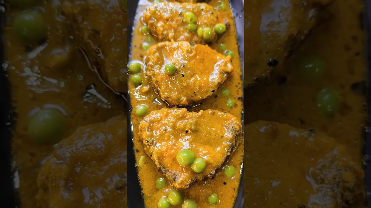 Matar Machli (Katla Fish in Green Peas Gravy) 