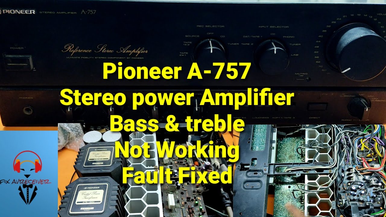 Pioneer A-757 Power Amplifier Bass & Treble Not Working Problem Fixed in Tamil #pioneer