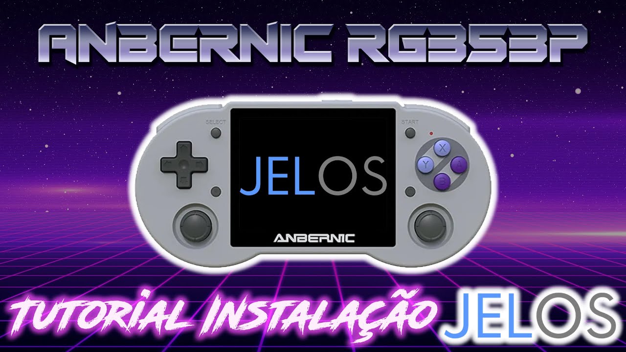 Anbernic RG353P: Guia Instalação JELOS e Configuração Inicial! Melhore a Imagem do Console Portátil!