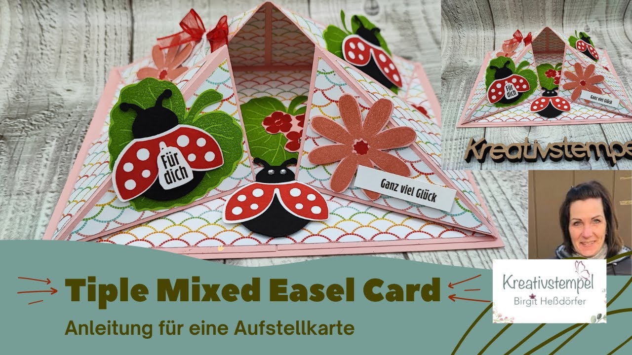 Anleitung Triple Mixed Easel Card Happy Hedgehogs Stampin Up