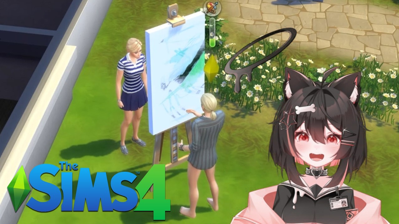 Sims 4 со зрителями #3 -*Ш*общительная богатая соседка #стрим #sims4