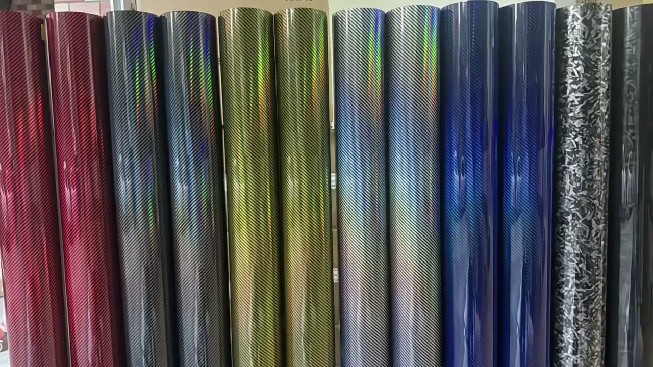 PET Car Wrapping Film Carbon fiber series#pet #film #TPU #wrap #PPF #carwrap #factory 