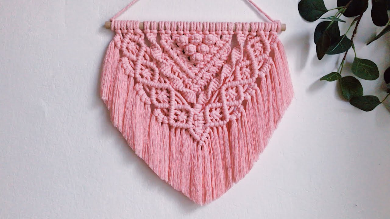 DIY boho macrame wall hanging tutorial || Layered macrame pattern design || Step by step