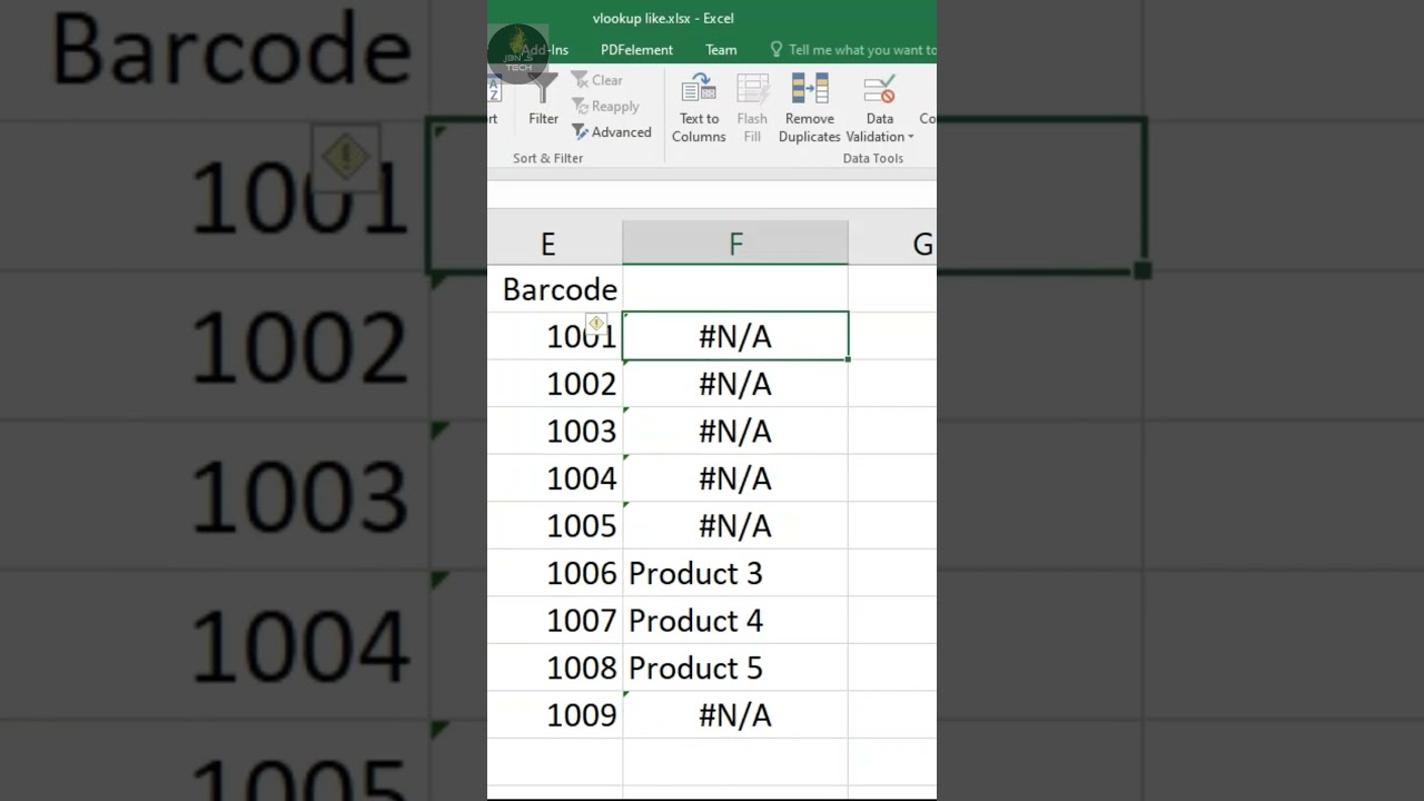 VLOOKUP if Error #excel #vlookup #iferror #vlookuperror
