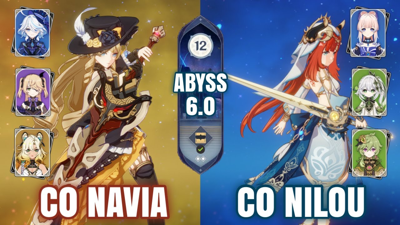 C0 Navia & C0 Nilou Bloom | NEW Spiral Abyss 6.0  Floor 12 | Genshin Impact