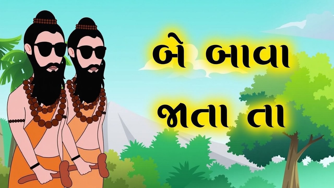 બે બાવા જાતા તા | Be Bava jata ta| Gujarati Balgeet | Rhymes | Nursery Rhymes for kids | JOJOTuneTV
